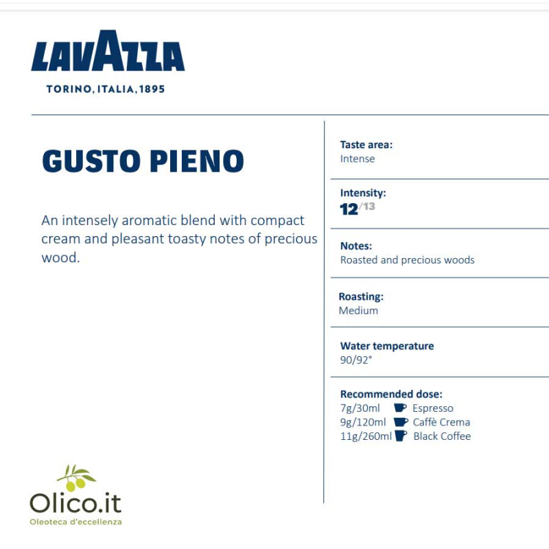 Lavazza Gusto Pieno coffee beans 1 kg