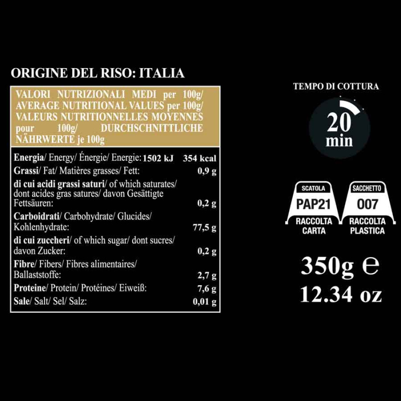 Carnaroli Reis mit Trüffel 350 gr Giuliano Tartufi Umbrien