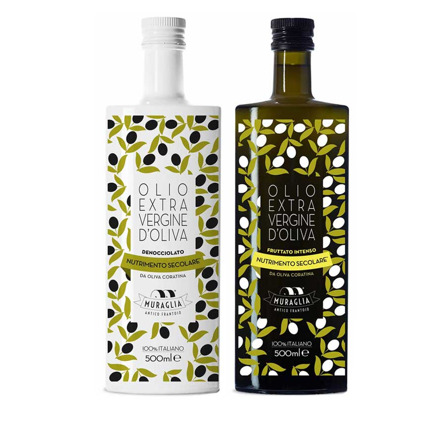 Offer Pitted Extra Virgin Olive Oil and Intense Coratina Muraglia