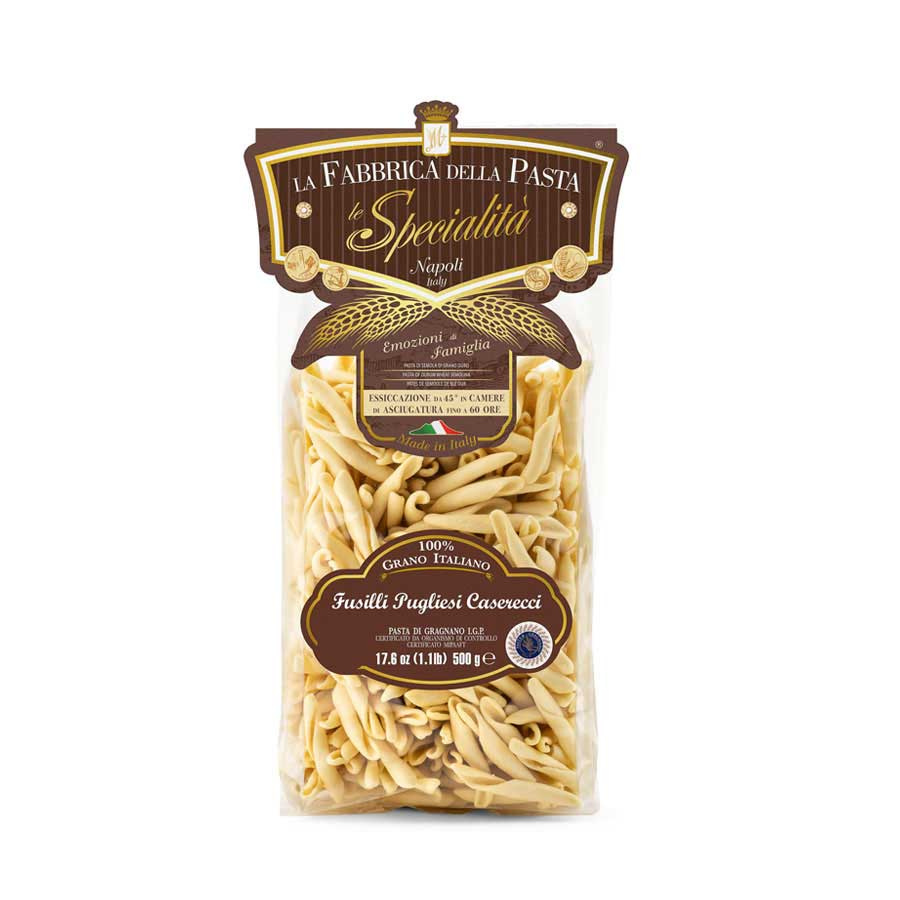 Apulian Fusilli Caserecci Pasta 500 la Fabbrica della Pasta