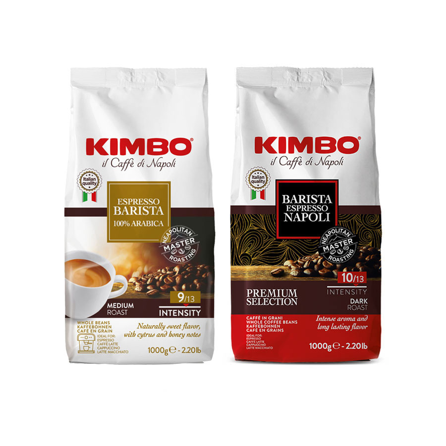 Promo Kimbo Coffee beans Barista 100% Arabica and Napoli kg x
