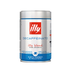 Illy Ground Coffee Espresso Decaffeinated can 250 gr