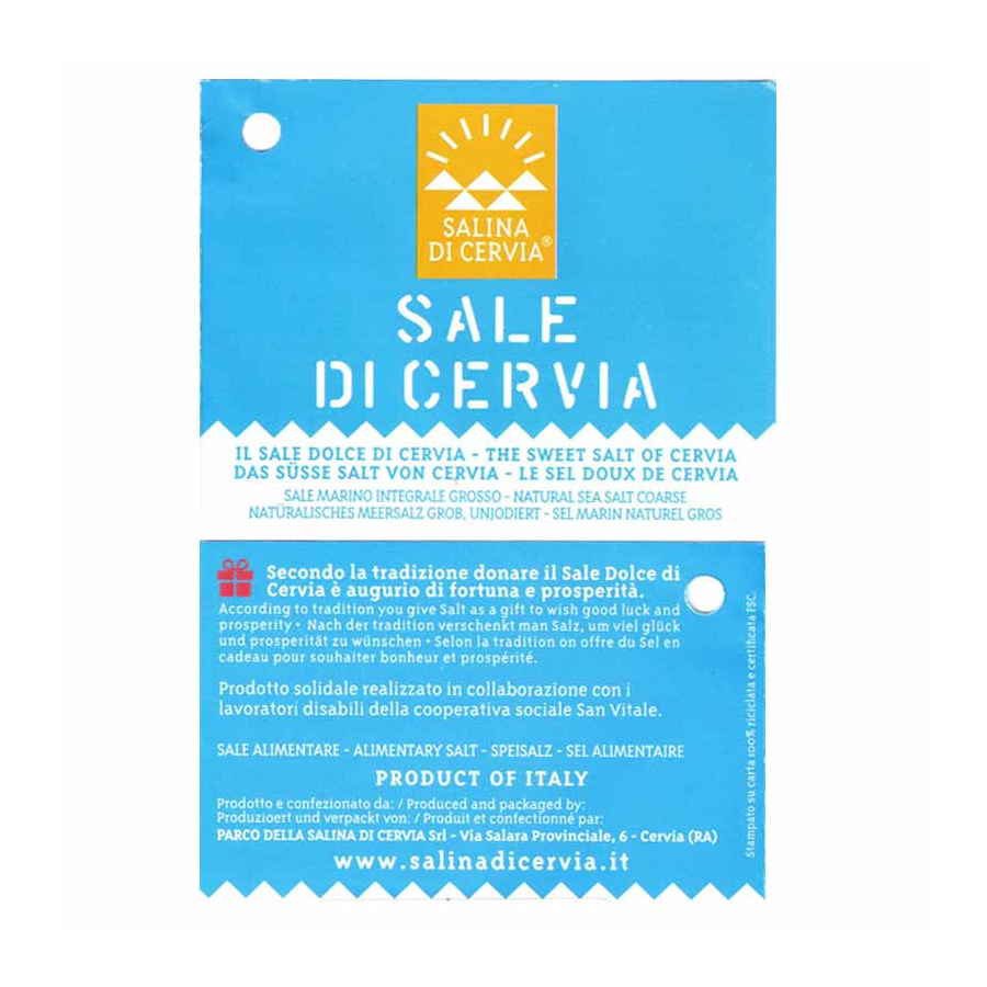 Sel Doux Gros de Cervia Biologique 1 kg Sac Cadeau en Juta Sel Doux Gros de Cervia Biologique 1 kg Sac Cadeau en Juta
