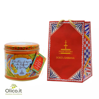Panettone Fiasconaro Dolce and Gabbana Citrus and Saffron from Sicily  Orange 100 gr