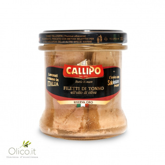 Callipo Tuna fish fillets in olive oil Riserva Oro 150 gr