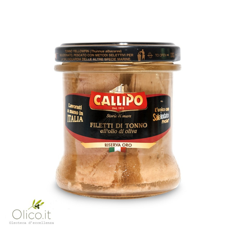 Callipo Tuna Fish Fillets In Olive Oil Riserva Oro 150 Gr Calabria