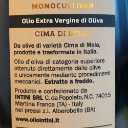 Monocultivar Extra Virgin Olive Oil Cima di Mola 500 ml