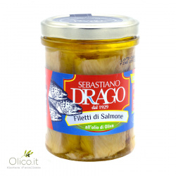 Salmon fillets in olive oil 200 gr