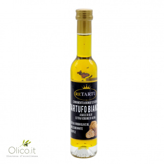 Condimento aromatizzato al Tartufo Bianco a base di olio extra vergine di oliva 100 ml