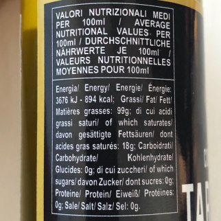 Aceite de oliva virgen extra con trufa negra en escamas 100 ml