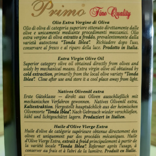 Olio Extra Vergine di Oliva Primo Fine Quality Cutrera Sicilia
