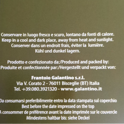 Extra Virgin Olive oil Intense Puglia Galantino