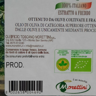 Biologisches natives Olivenöl “Bioliva”- Oleificio Toscano Morettini