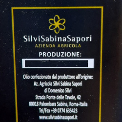 Olio Extra Vergine di Oliva DOP Sabina