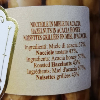 Hazelnuts in Acacia Honey