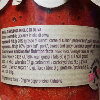 "Nduja" Calabrian spicy spreadable salami from Spilinga