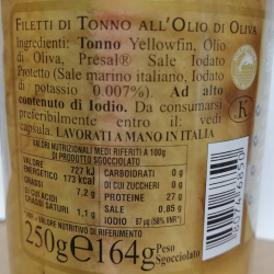 Filetti di Tonno all'olio di oliva Riserva Oro