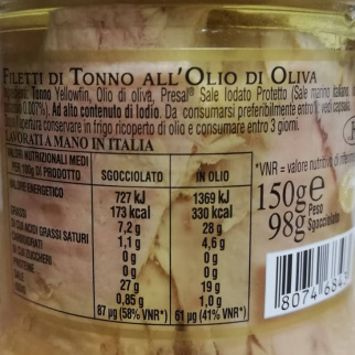 Callipo Thunfisch - Filets in Olivenöl Riserva Oro 150 gr