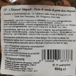 Fidanzati Capresi - Pâtes complètes de Gragnano
