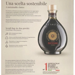 Aceto Balsamico di Modena IGP Due Vittorie Oro Bag in Box 3 lt e bottiglia con tappo dosatore 250 ml
