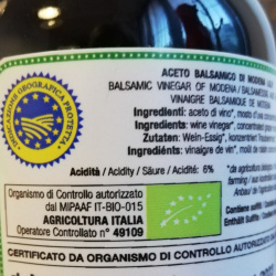 Organic Balsamic Vinegar of Modena PGI Acetomodena