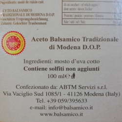 Aceto Balsamico di Modena DOP "Affinato" 12 anni