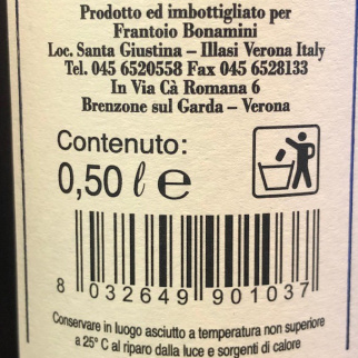Olio Extra Vergine di Oliva Garda DOP 500 ml