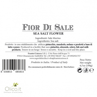 "Fior di Sale" Artisanal Sea Salt from Sicily