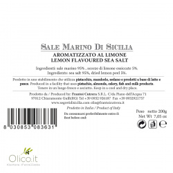 Sale marino di Sicilia aromatizzato al Limone