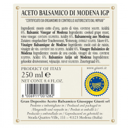 Aceto Balsamico di Modena IGP 5 Medaglie Oro "Banda Rossa" 250 ml