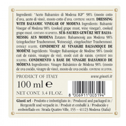 Hölzernen Truhen Balsamico-Essig aus Modena Giuseppe Giusti 100 ml x 5