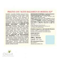 Pralinen mit Balsamico-Essig von Modena 250 gr