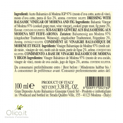 Caja Regalo Condimento con Vinagre Balsámico de Módena IGP y Higo 100 ml