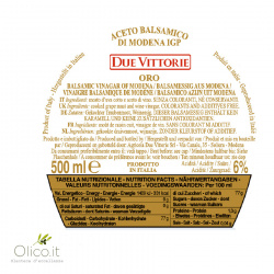 Aceto Balsamico di Modena IGP Oro Due Vittorie 6 x 500 ml