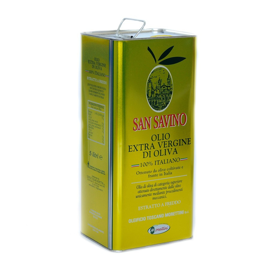 Can 5 lt Extra Virgin Olive Oil San Savino Oleificio Toscano Morettini