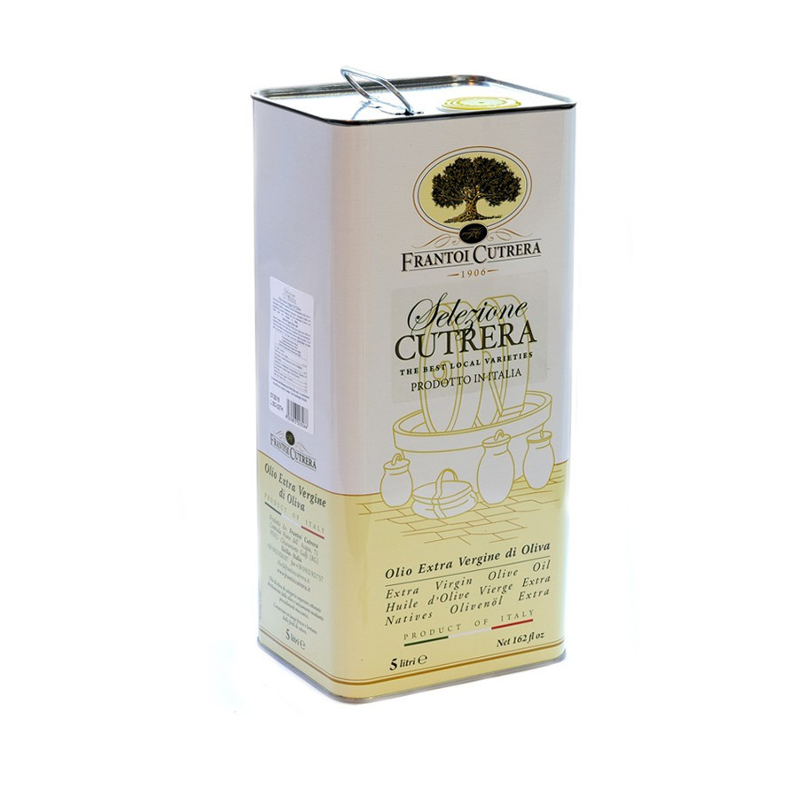 Can 5 lt Extra Virgin Olive Oil Selezione Cutrera Frantoio Sicily