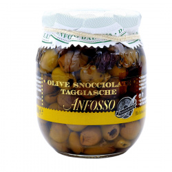 Pitted Taggiasche Olives in Extra Virgin Olive Oil 
