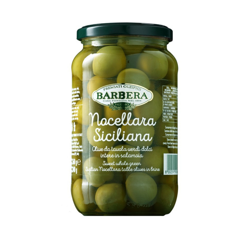 Olive Nocellara Siciliana intere in salamoia