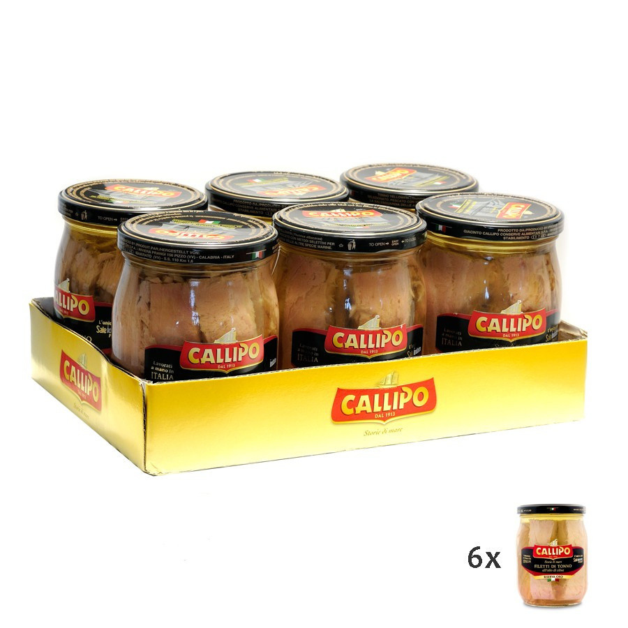 Angebot Callipo Thunfisch Filets in Olivenöl Riserva Oro 550 gr x 6