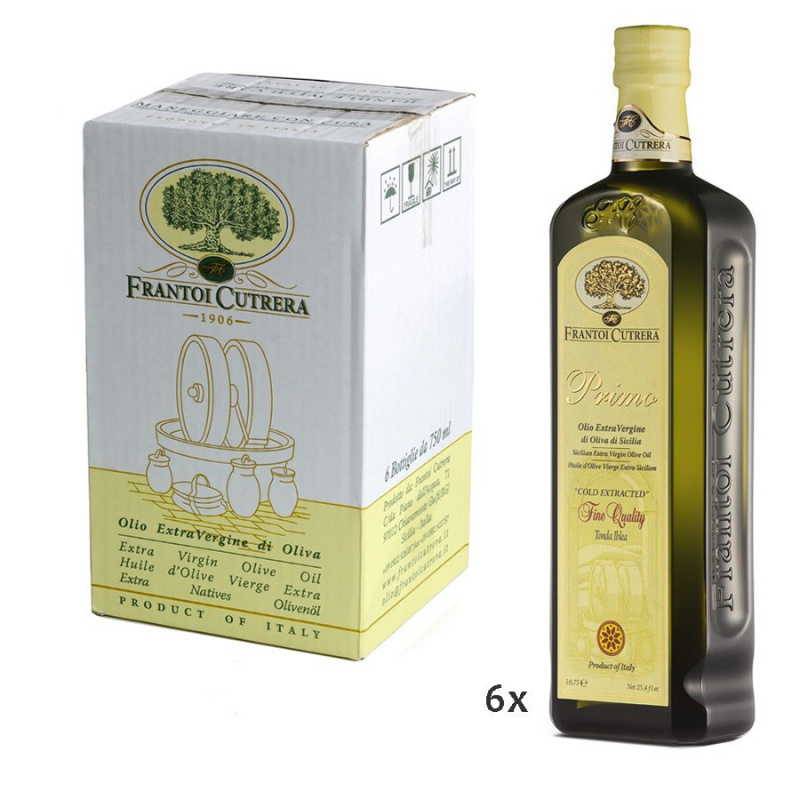 Huile d'Olive Extra Vierge Primo Fine Quality Cutrera 750 ml x 6