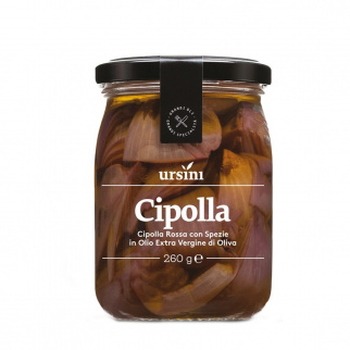 Cipolla Rossa con spezie in Olio Extra Vergine di Oliva 260 gr