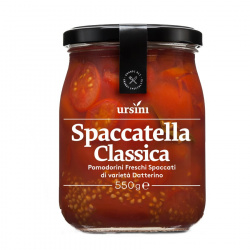 "Spaccatella" Clásica de tomates Datterino cortados por la mitad 550 gr