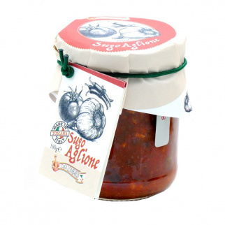 "Aglione" salsa con tomate y ajo 180 gr
