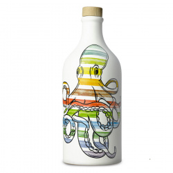 Botella de cerámica Fico d'India con Aceite de oliva virgen extra Monocultivar Peranzana 500 ml