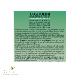 Tagliolini con Ortiga y Germen de Trigo 250 gr