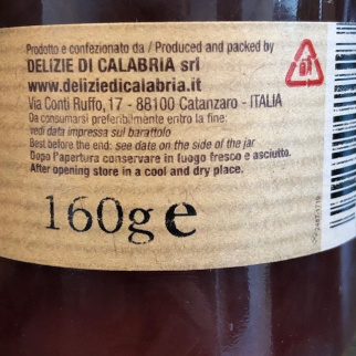 Confituras Biológicas Delizie di Calabria: Cebolla Roja de Tropea Calabria IGP y Pimiento 160 gr x 2