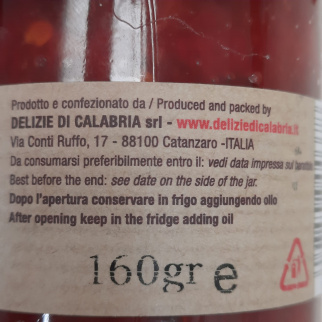 Organc Jams Delizie di Calabria: Tropea PGI Red Onion and Chilli Pepper 160 gr x 2