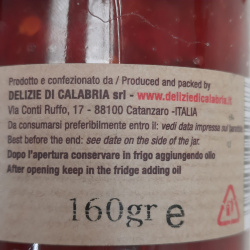 Confitures biologiques Delizie di Calabria: Oignon rouge de Tropea IGP et Piment Rouge 160 gr x 2
