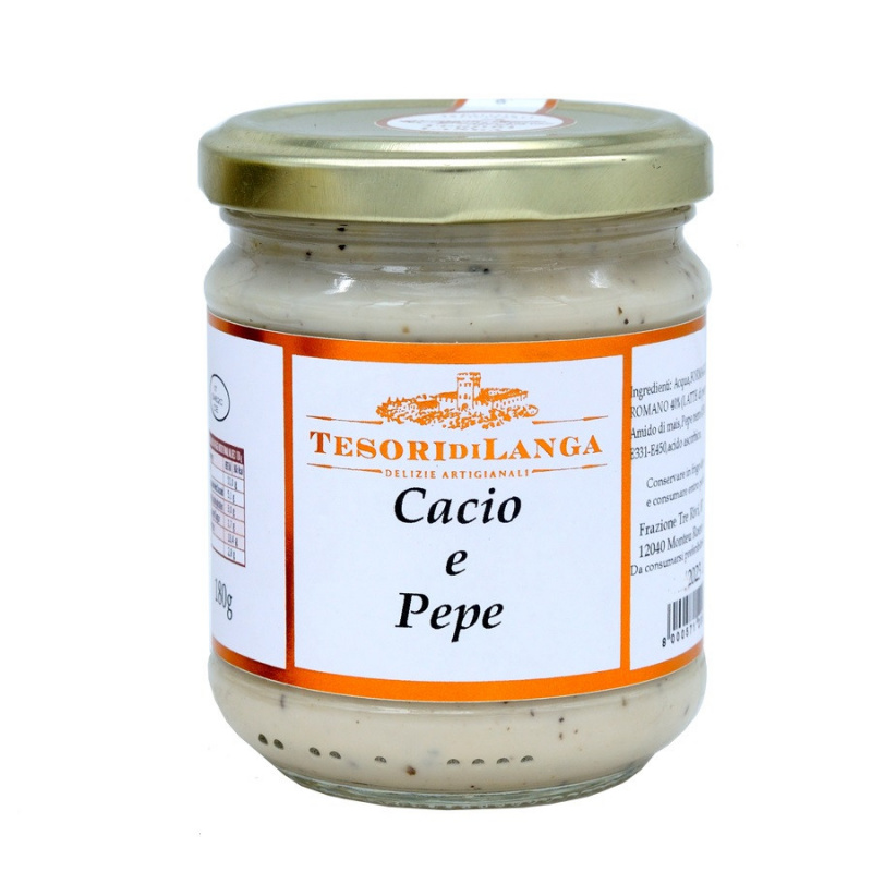 Sauce pour pâtes Cacio e Pepe 180 gr