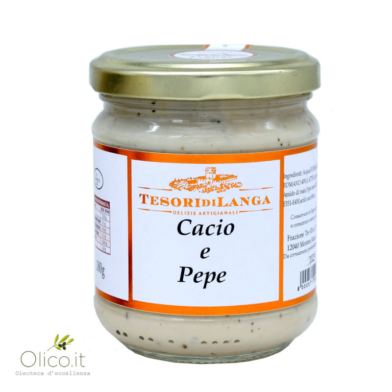 Cacio E Pepe Sauce 180 Gr Tesori Di Langa Brezzo